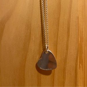 Tiffany & Co 18” Double Heart Pendant Necklace